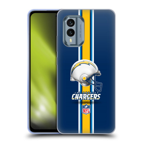 NFL Los Angeles Chargers Logo Helmet Soft Gel Case for Nokia X30