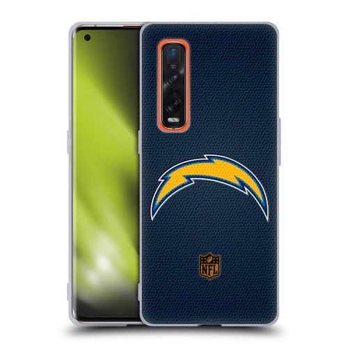 NFL Los Angeles Chargers Logo Football Soft Gel Case for OPPO Find X2 Pro 5G