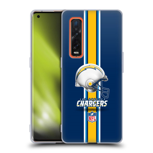 NFL Los Angeles Chargers Logo Helmet Soft Gel Case for OPPO Find X2 Pro 5G