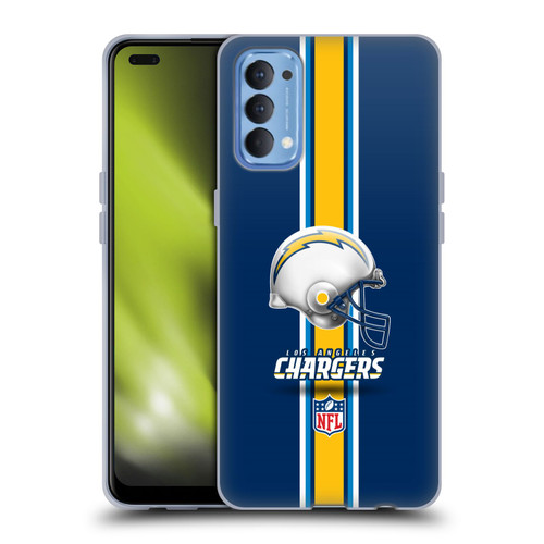 NFL Los Angeles Chargers Logo Helmet Soft Gel Case for OPPO Reno 4 5G