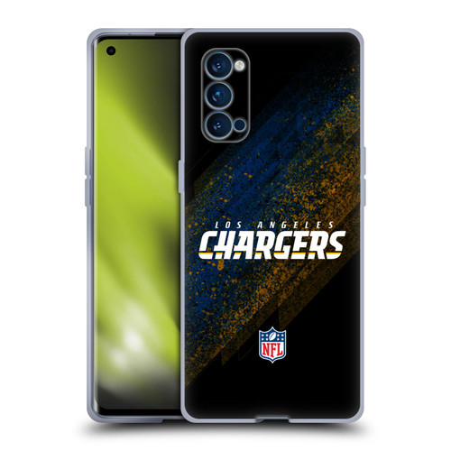 NFL Los Angeles Chargers Logo Blur Soft Gel Case for OPPO Reno 4 Pro 5G