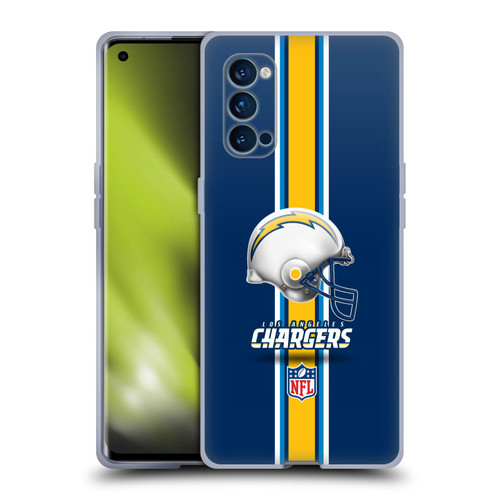 NFL Los Angeles Chargers Logo Helmet Soft Gel Case for OPPO Reno 4 Pro 5G