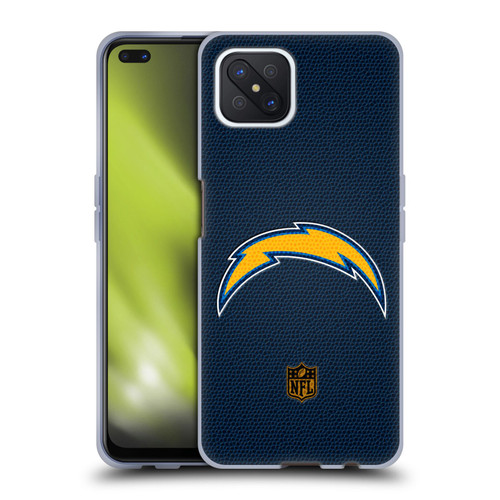 NFL Los Angeles Chargers Logo Football Soft Gel Case for OPPO Reno4 Z 5G