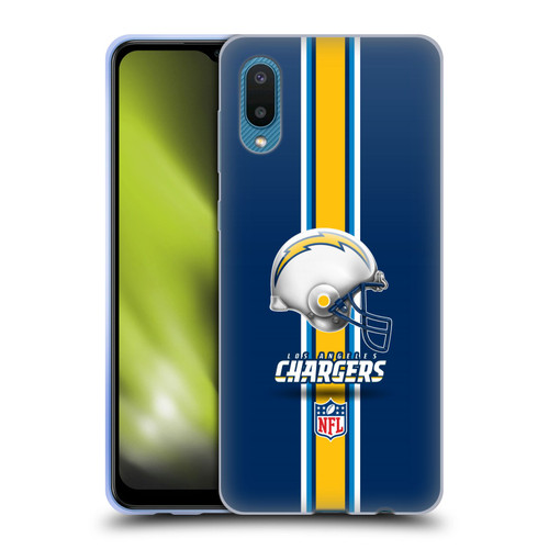 NFL Los Angeles Chargers Logo Helmet Soft Gel Case for Samsung Galaxy A02/M02 (2021)