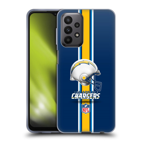 NFL Los Angeles Chargers Logo Helmet Soft Gel Case for Samsung Galaxy A23 / 5G (2022)