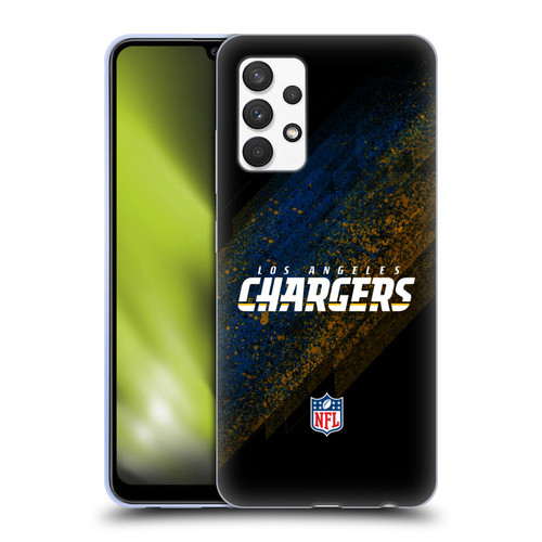 NFL Los Angeles Chargers Logo Blur Soft Gel Case for Samsung Galaxy A32 (2021)