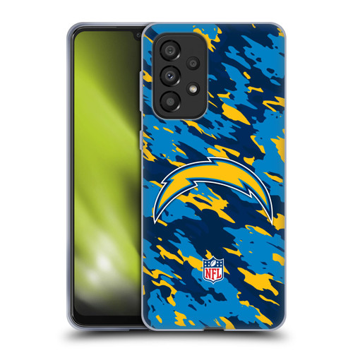 NFL Los Angeles Chargers Logo Camou Soft Gel Case for Samsung Galaxy A33 5G (2022)