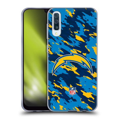 NFL Los Angeles Chargers Logo Camou Soft Gel Case for Samsung Galaxy A50/A30s (2019)