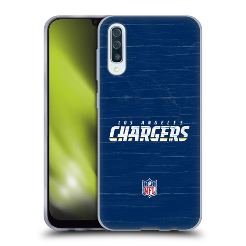 NFL Los Angeles Chargers Logo Distressed Look Soft Gel Case for Samsung Galaxy A50/A30s (2019)