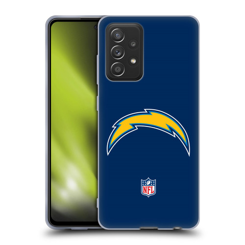 NFL Los Angeles Chargers Logo Plain Soft Gel Case for Samsung Galaxy A52 / A52s / 5G (2021)