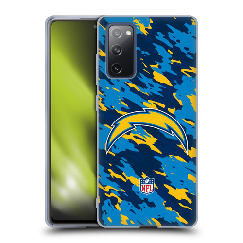 NFL Los Angeles Chargers Logo Camou Soft Gel Case for Samsung Galaxy S20 FE / 5G