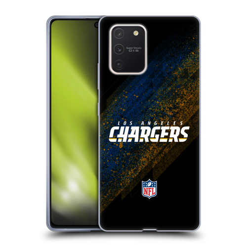 NFL Los Angeles Chargers Logo Blur Soft Gel Case for Samsung Galaxy S10 Lite
