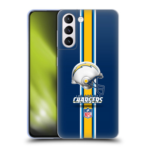 NFL Los Angeles Chargers Logo Helmet Soft Gel Case for Samsung Galaxy S21+ 5G