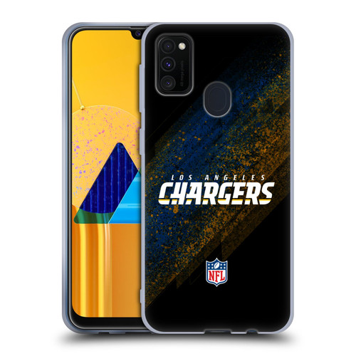 NFL Los Angeles Chargers Logo Blur Soft Gel Case for Samsung Galaxy M30s (2019)/M21 (2020)