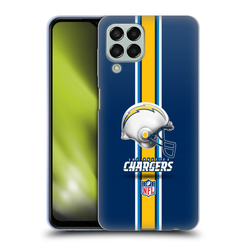 NFL Los Angeles Chargers Logo Helmet Soft Gel Case for Samsung Galaxy M33 (2022)
