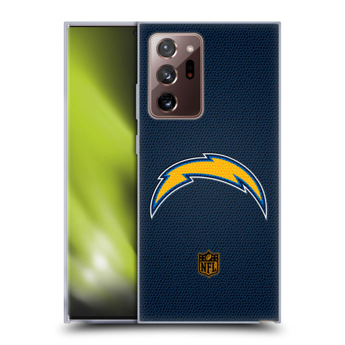 NFL Los Angeles Chargers Logo Football Soft Gel Case for Samsung Galaxy Note20 Ultra / 5G