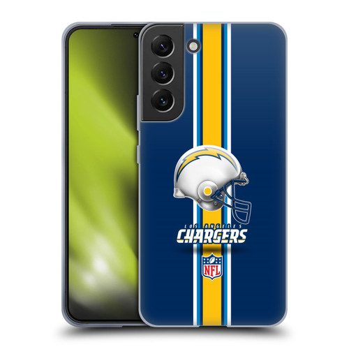 NFL Los Angeles Chargers Logo Helmet Soft Gel Case for Samsung Galaxy S22+ 5G