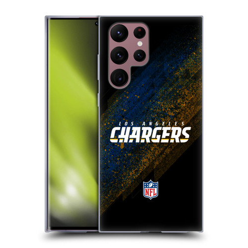 NFL Los Angeles Chargers Logo Blur Soft Gel Case for Samsung Galaxy S22 Ultra 5G