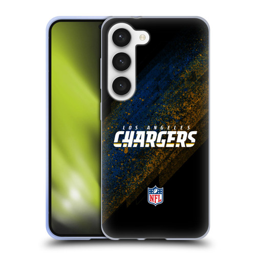 NFL Los Angeles Chargers Logo Blur Soft Gel Case for Samsung Galaxy S23 5G