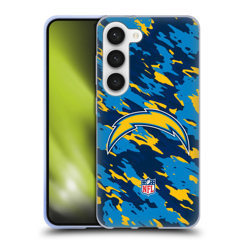 NFL Los Angeles Chargers Logo Camou Soft Gel Case for Samsung Galaxy S23 5G