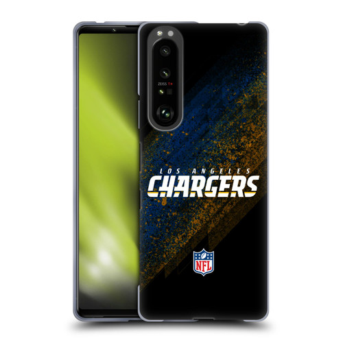 NFL Los Angeles Chargers Logo Blur Soft Gel Case for Sony Xperia 1 III