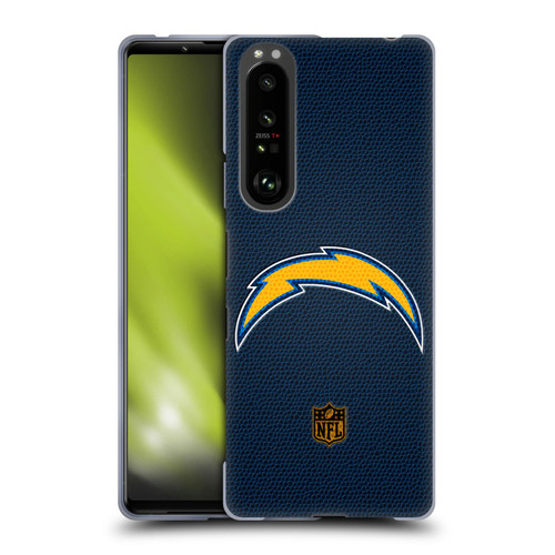 NFL Los Angeles Chargers Logo Football Soft Gel Case for Sony Xperia 1 III