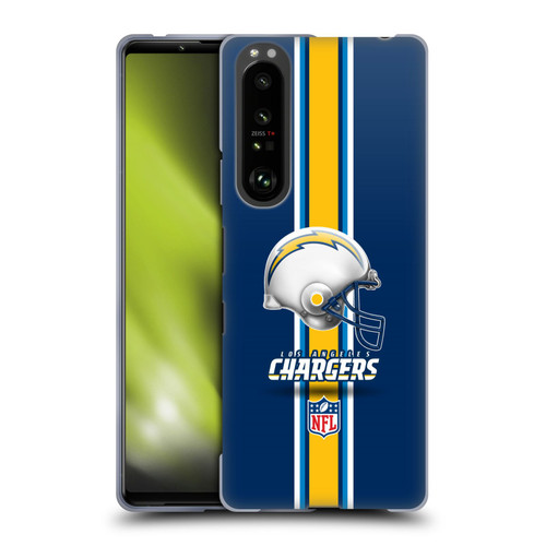 NFL Los Angeles Chargers Logo Helmet Soft Gel Case for Sony Xperia 1 III