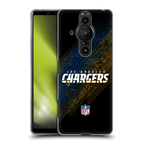 NFL Los Angeles Chargers Logo Blur Soft Gel Case for Sony Xperia Pro-I