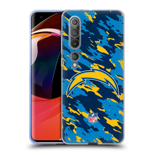 NFL Los Angeles Chargers Logo Camou Soft Gel Case for Xiaomi Mi 10 5G / Mi 10 Pro 5G