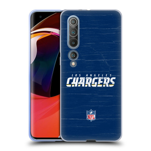 NFL Los Angeles Chargers Logo Distressed Look Soft Gel Case for Xiaomi Mi 10 5G / Mi 10 Pro 5G