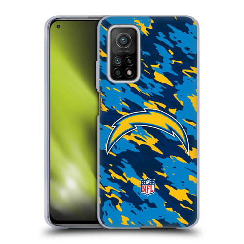 NFL Los Angeles Chargers Logo Camou Soft Gel Case for Xiaomi Mi 10T 5G