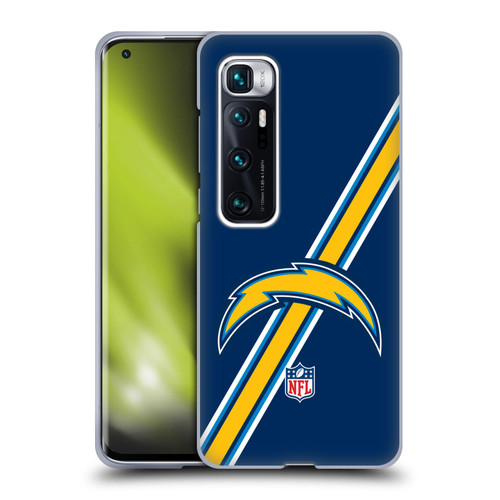 NFL Los Angeles Chargers Logo Stripes Soft Gel Case for Xiaomi Mi 10 Ultra 5G