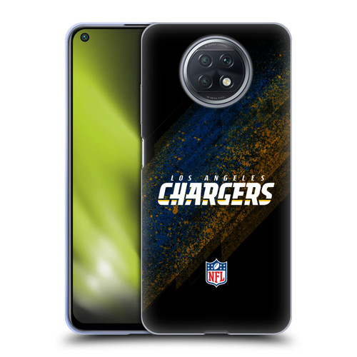 NFL Los Angeles Chargers Logo Blur Soft Gel Case for Xiaomi Redmi Note 9T 5G