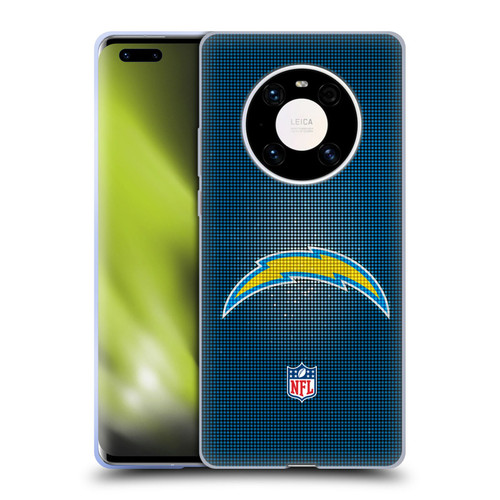 NFL Los Angeles Chargers Artwork LED Soft Gel Case for Huawei Mate 40 Pro 5G