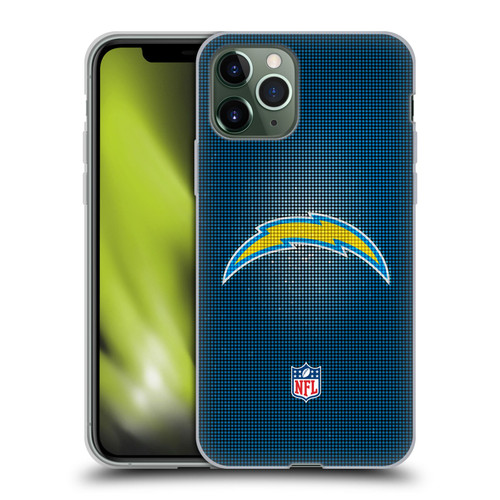 NFL Los Angeles Chargers Artwork LED Soft Gel Case for Apple iPhone 11 Pro