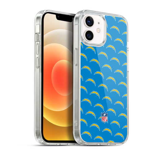 NFL Los Angeles Chargers Artwork Patterns Soft Gel Case for Apple iPhone 12 / iPhone 12 Pro & MagSafe