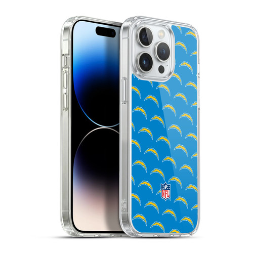NFL Los Angeles Chargers Artwork Patterns Soft Gel Case for Apple iPhone 13 Pro Max & MagSafe
