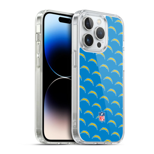 NFL Los Angeles Chargers Artwork Patterns Soft Gel Case for Apple iPhone 13 Pro & MagSafe