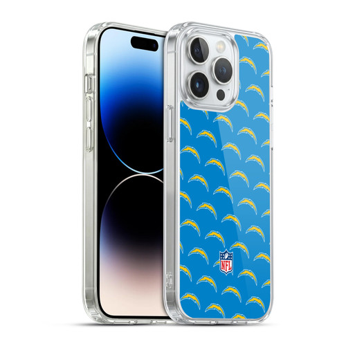 NFL Los Angeles Chargers Artwork Patterns Soft Gel Case for Apple iPhone 14 Pro Max & MagSafe