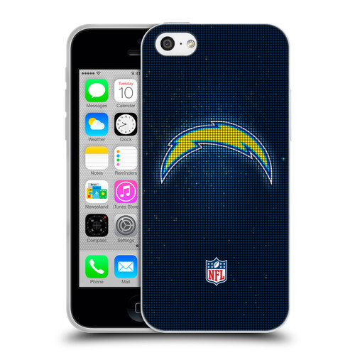 NFL Los Angeles Chargers Artwork LED Soft Gel Case for Apple iPhone 5c