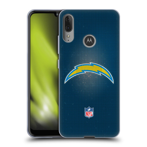 NFL Los Angeles Chargers Artwork LED Soft Gel Case for Motorola Moto E6 Plus