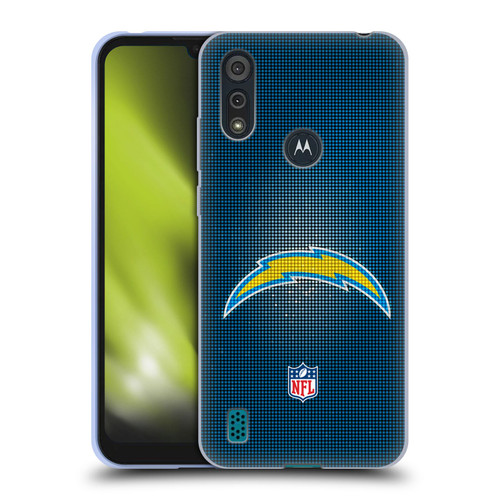 NFL Los Angeles Chargers Artwork LED Soft Gel Case for Motorola Moto E6s (2020)