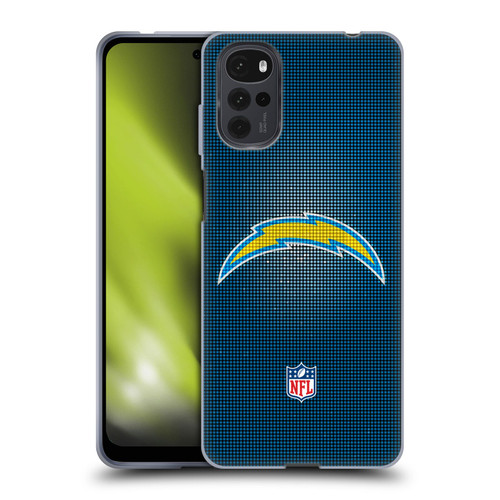 NFL Los Angeles Chargers Artwork LED Soft Gel Case for Motorola Moto G22