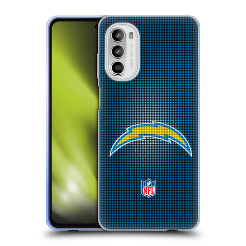 NFL Los Angeles Chargers Artwork LED Soft Gel Case for Motorola Moto G52
