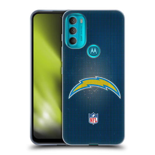 NFL Los Angeles Chargers Artwork LED Soft Gel Case for Motorola Moto G71 5G