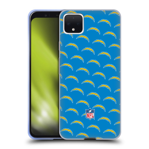 NFL Los Angeles Chargers Artwork Patterns Soft Gel Case for Google Pixel 4 XL