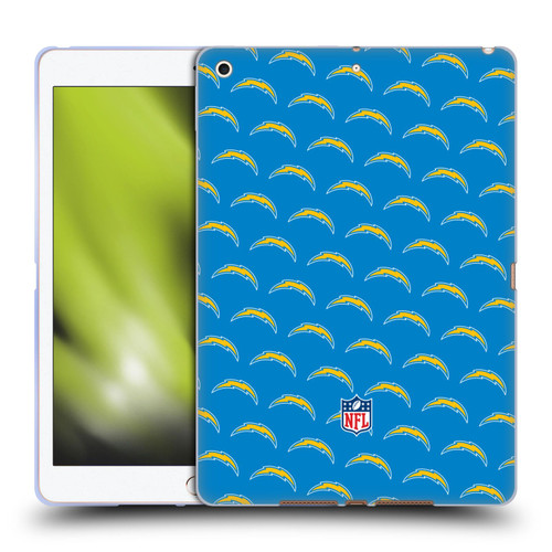 NFL Los Angeles Chargers Artwork Patterns Soft Gel Case for Apple iPad 10.2 2019/2020/2021