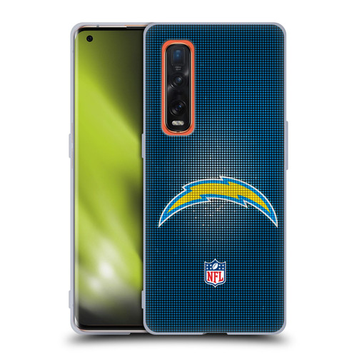 NFL Los Angeles Chargers Artwork LED Soft Gel Case for OPPO Find X2 Pro 5G