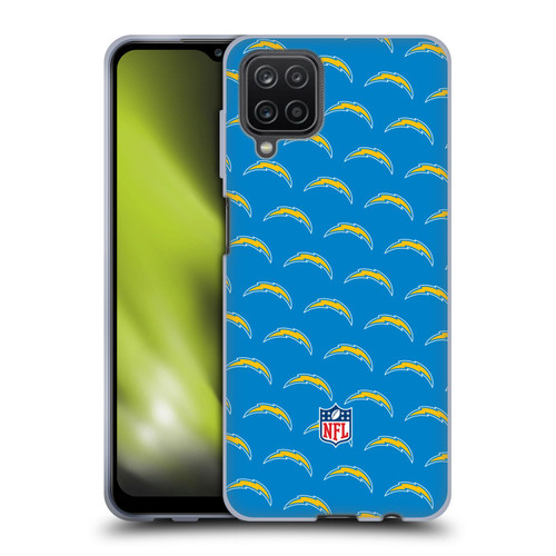 NFL Los Angeles Chargers Artwork Patterns Soft Gel Case for Samsung Galaxy A12 (2020)