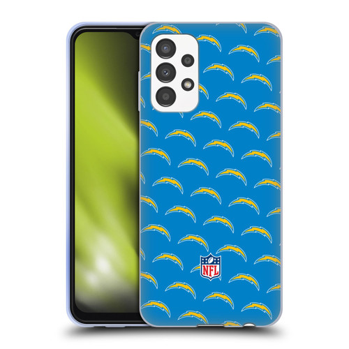 NFL Los Angeles Chargers Artwork Patterns Soft Gel Case for Samsung Galaxy A13 (2022)